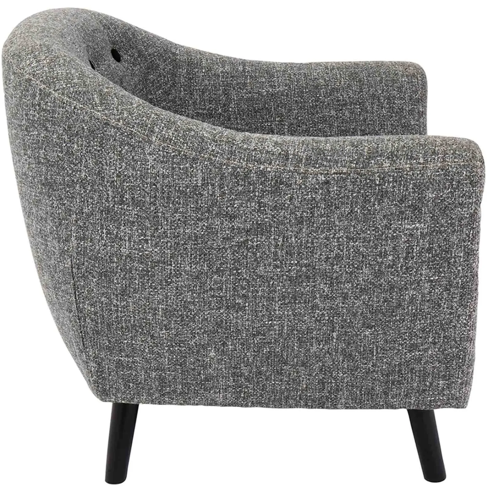 Best Rockwell Accent Chair & Ottoman Set, Salt & Pepper Opening Sales Accent Chairs