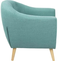 Outlet Rockwell Accent Chair & Ottoman Set, Teal Clearance Accent Chairs