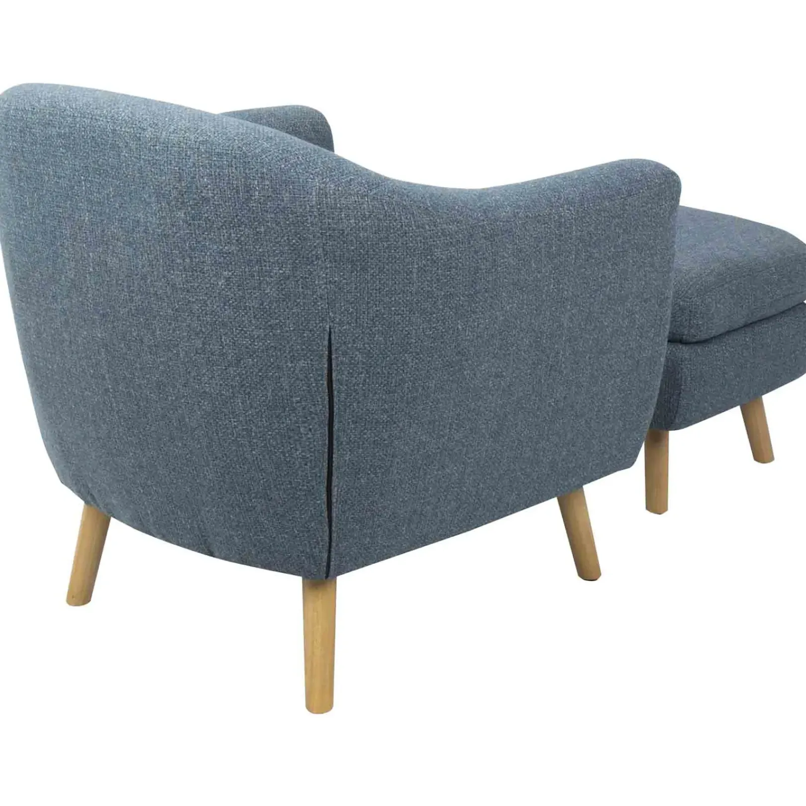 Online Rockwell Accent Chair & Ottoman Set, Blue Bargain Sale Accent Chairs