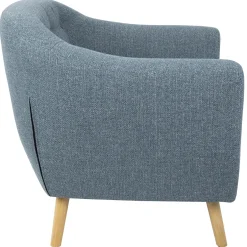 Clearance Rockwell Blue Mid-Century Modern Accent Chair Opening Sales Accent Chairs