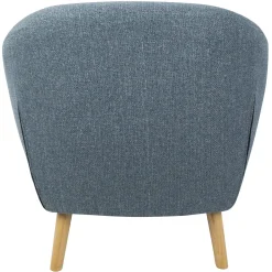 Clearance Rockwell Blue Mid-Century Modern Accent Chair Opening Sales Accent Chairs