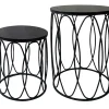 Sale Round Wood Top With Oval Metal Table, Small Promotion Accent Tables