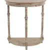 Rounded Turned Leg Wooden Console Low Price Entryway Furniture