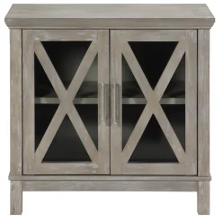 Outlet Rowan 2-Drawer Grey Cabinet Flash Sale Cabinets & Chests