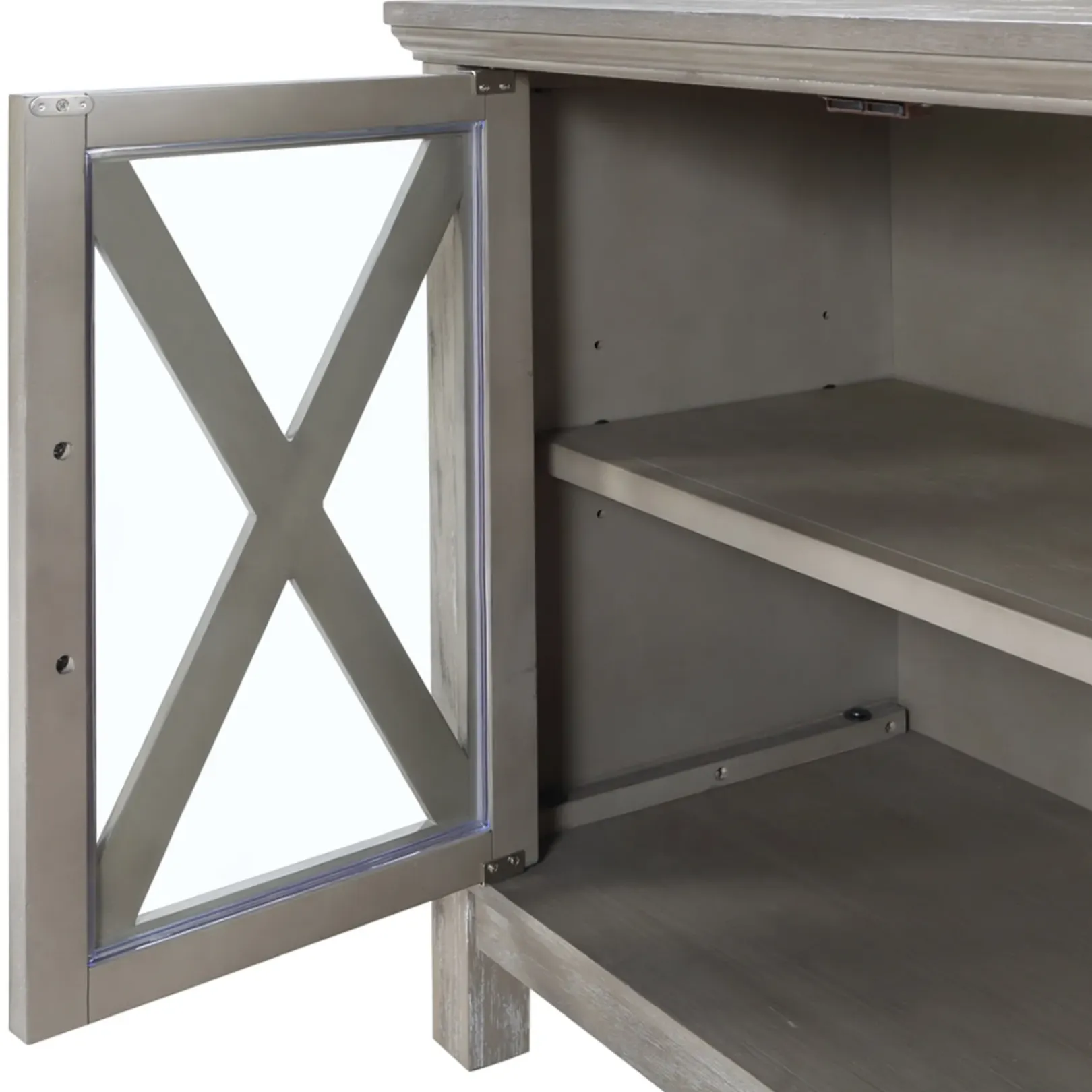Outlet Rowan 2-Drawer Grey Cabinet Flash Sale Cabinets & Chests