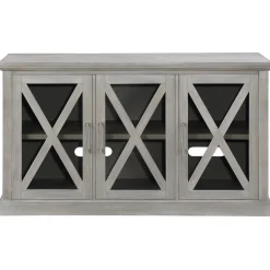 Discount Rowan 3-Drawer Grey Cabinet Good Quality Cabinets & Chests