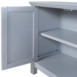 Clearance Sadie 2-Drawer Geometric Cabinet, Grey Bargain Sale Cabinets & Chests