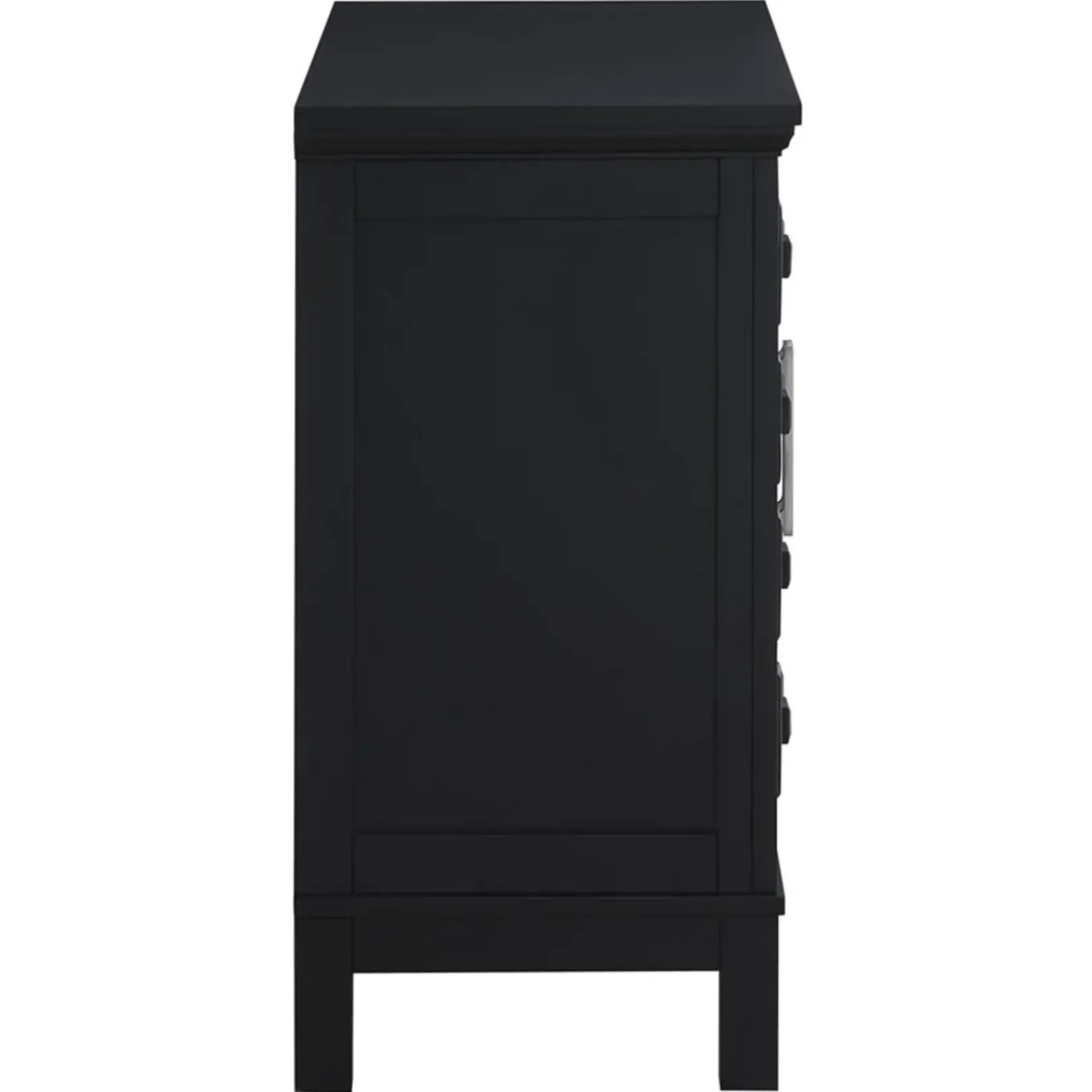 Outlet Sadie 2-Drawer Geometric Cabinet, Black Outlet Cabinets & Chests