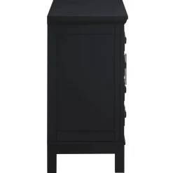 Outlet Sadie 2-Drawer Geometric Cabinet, Black Outlet Cabinets & Chests
