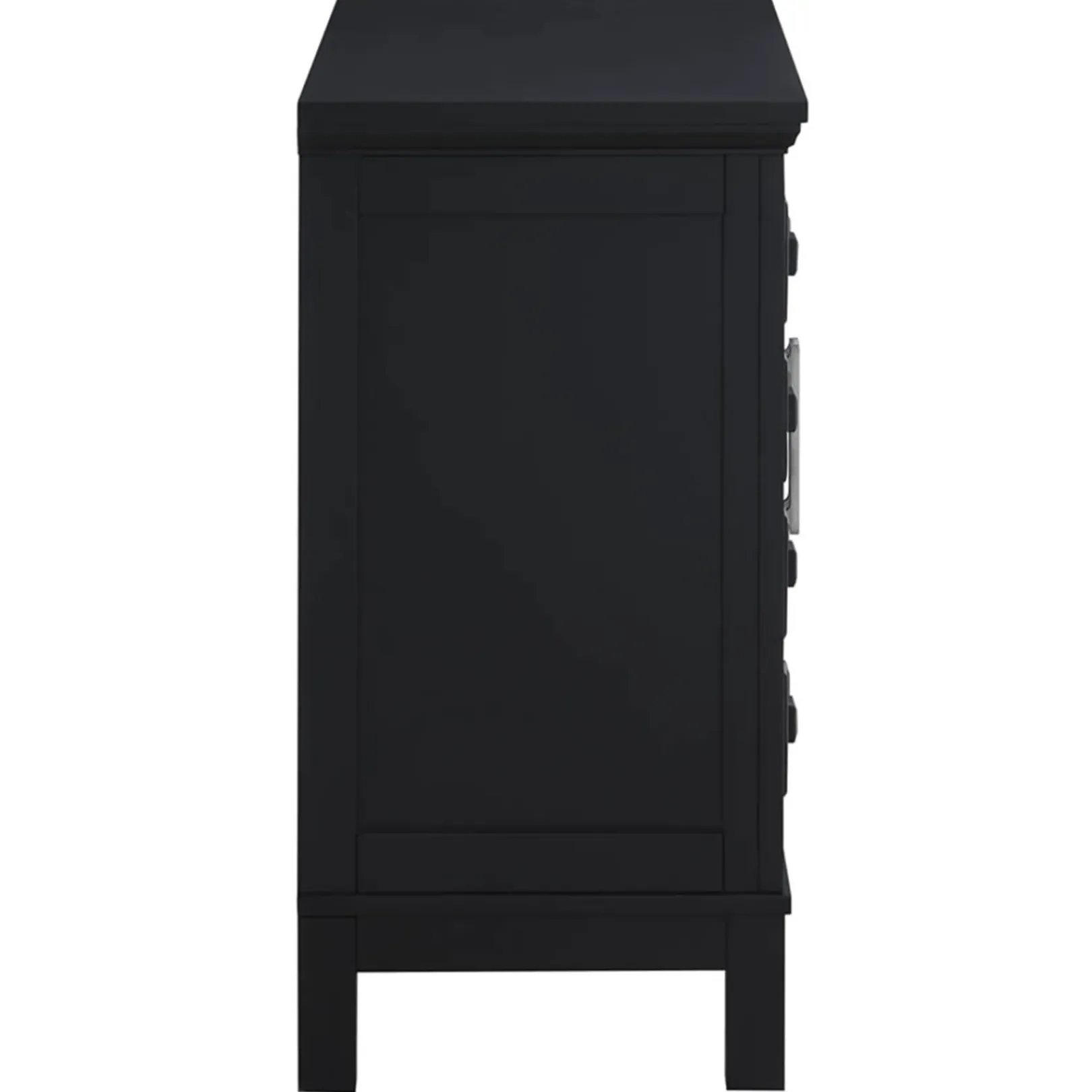 Outlet Sadie 2-Drawer Geometric Cabinet, Black Outlet Cabinets & Chests