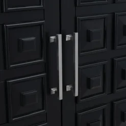 Outlet Sadie 2-Drawer Geometric Cabinet, Black Outlet Cabinets & Chests