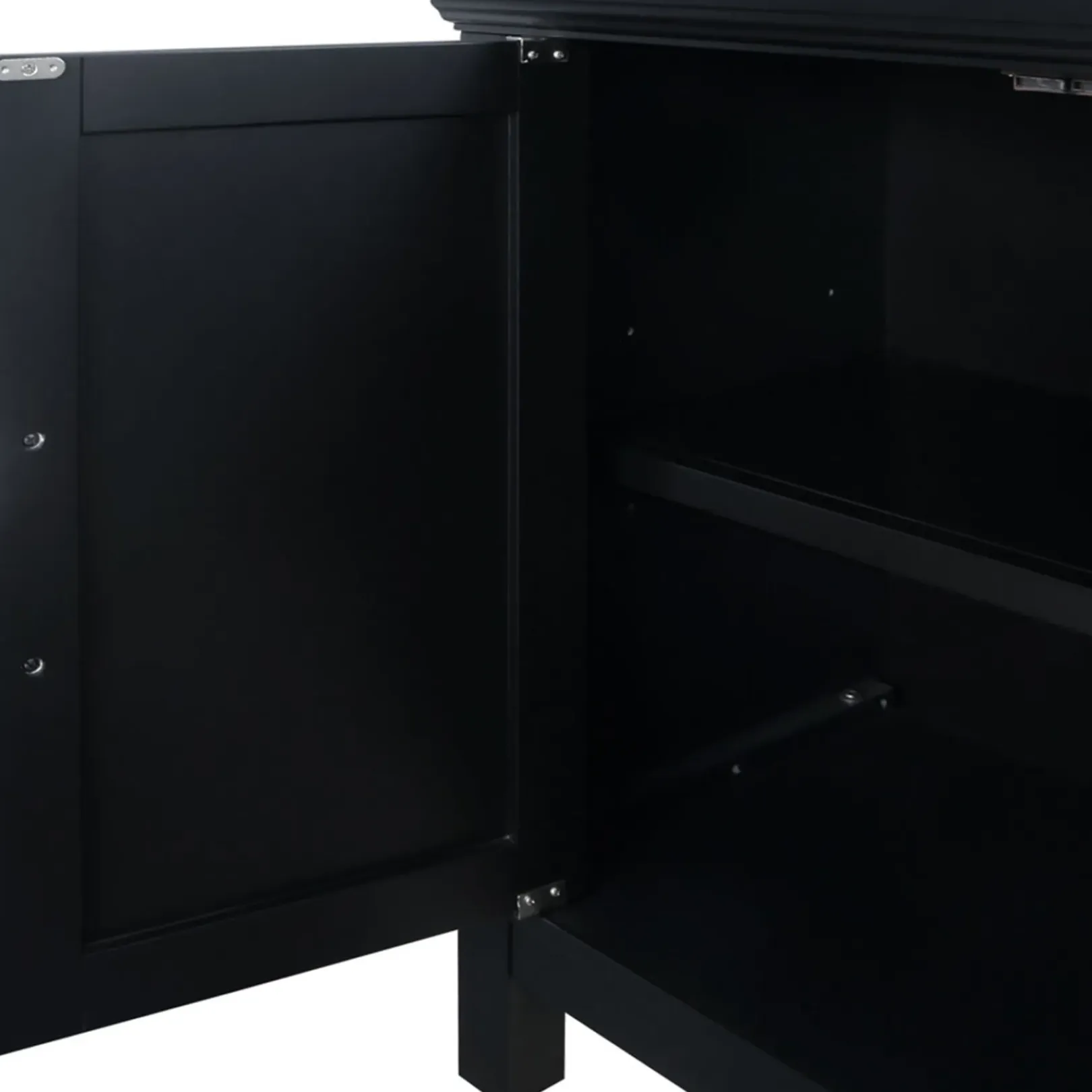 Outlet Sadie 2-Drawer Geometric Cabinet, Black Outlet Cabinets & Chests