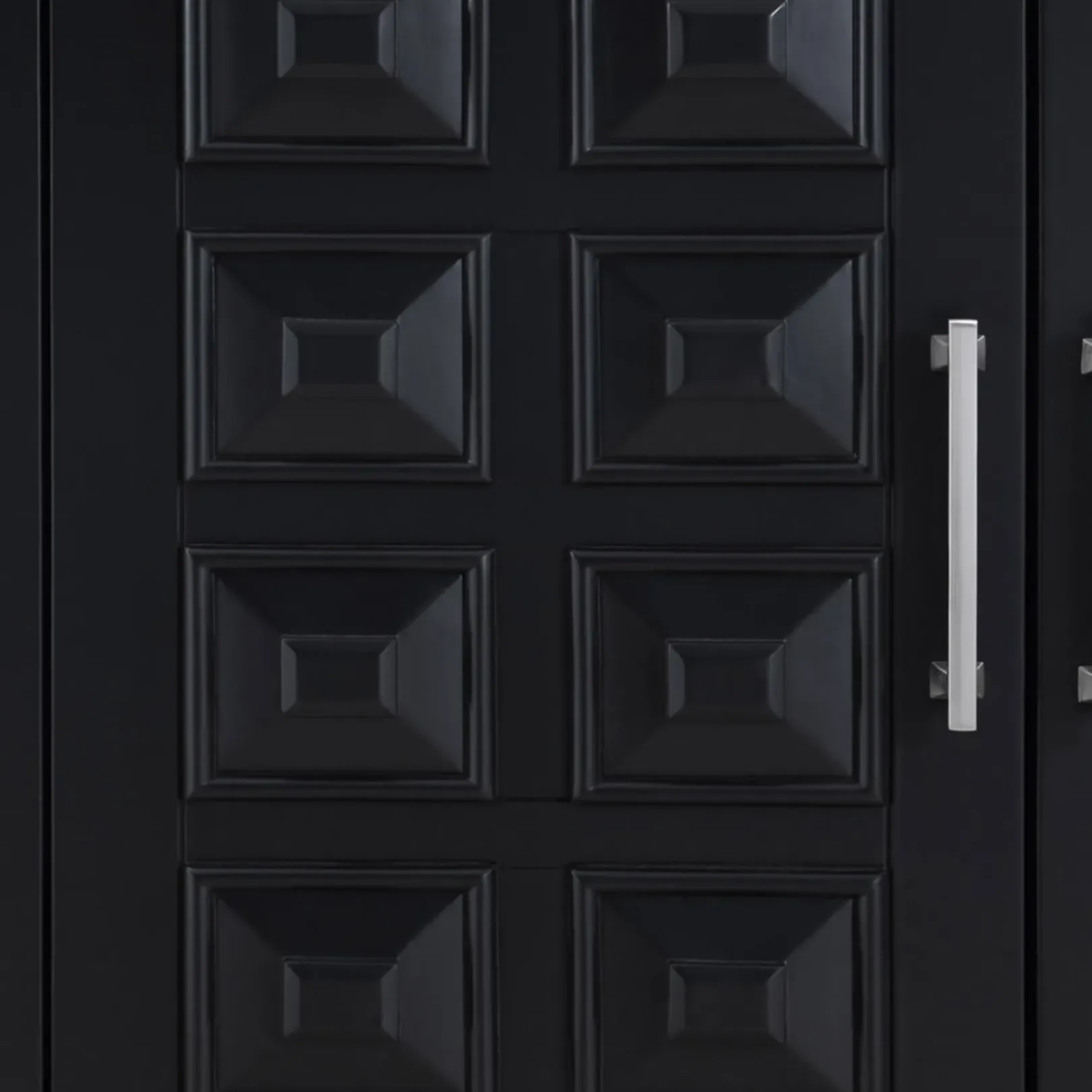 Outlet Sadie 2-Drawer Geometric Cabinet, Black Outlet Cabinets & Chests
