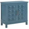 Best Sadie 2-Drawer Geometric Cabinet, Turquoise Clearance Cabinets & Chests
