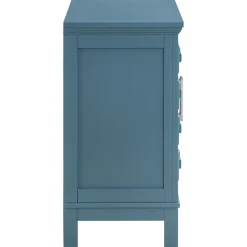 Best Sadie 2-Drawer Geometric Cabinet, Turquoise Clearance Cabinets & Chests