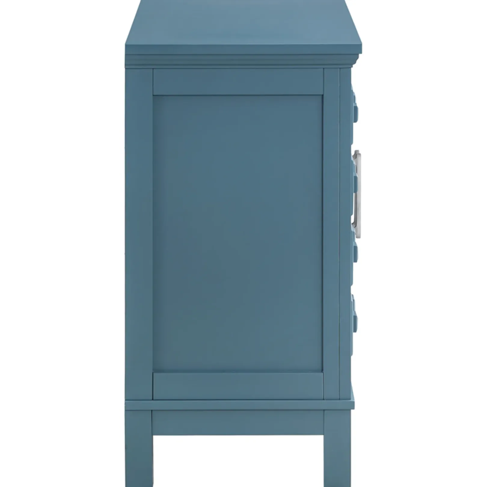 Best Sadie 2-Drawer Geometric Cabinet, Turquoise Clearance Cabinets & Chests