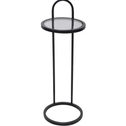 Salem Drink Table, Black Less Expensive Accent Tables