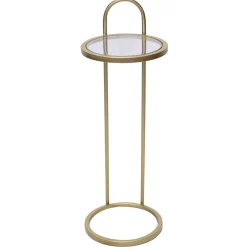 Hot Salem Drink Table, Gold Discount Online Accent Tables