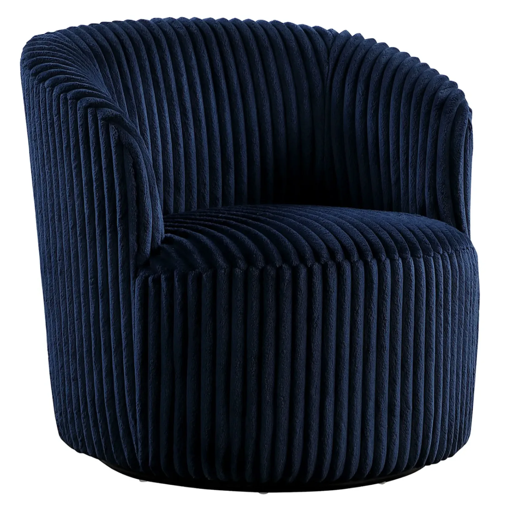 Sawyer Blue Pleated Swivel Tub Chair Promotion Accent Chairs