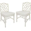 Discount Set Of 2 Grace Mitchell Dana White Rattan Dining Chair Gift Selection Dining Chairs & Benches