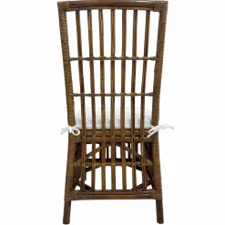 Hot Set Of 2 Honeybloom Cade Brown Rattan Box Chair Outlet Dining Chairs & Benches