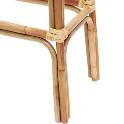 Discount Set Of 2 Indah Rattan Backless Barstool, Honey Bargain Sale Barstools
