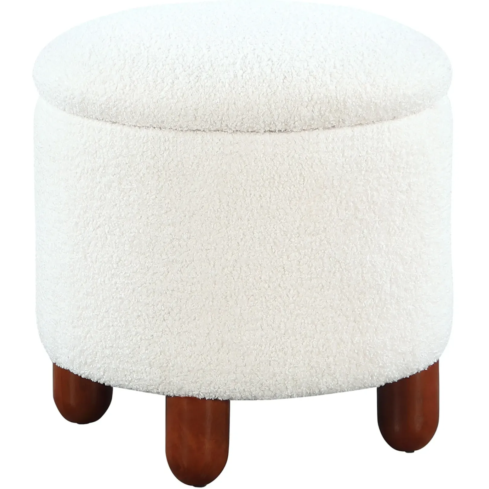 Clearance Shay White Storage Ottoman Discount Online Ottomans & Poufs