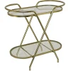 Clearance Sinclair Gold Metal Bar Cart Clearance Baker'S Racks & Bar Carts