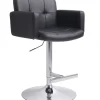 Online Stout Black Faux Leather Adjustable Barstool Promotion Barstools