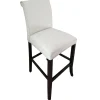 Tatum Ivory Tall Tufted Back Barstool Good Quality Barstools