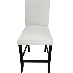 Tatum Ivory Tall Tufted Back Barstool Good Quality Barstools