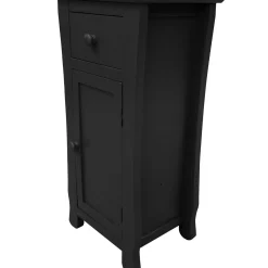 Theodore Black 1-Drawer Cabinet End Table, 29 Clearance Coffee & End Tables