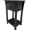 Online Theodore Black 1-Drawer Thick Leg End Table, 26 Cheaper Coffee & End Tables
