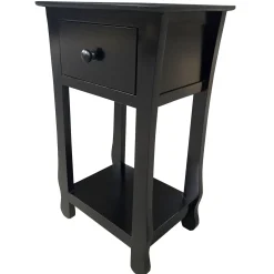 Online Theodore Black 1-Drawer Thick Leg End Table, 26 Cheaper Coffee & End Tables