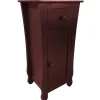 Clearance Theodore Dark Brown 1-Drawer Cabinet End Table, 29 Bargain Sale Coffee & End Tables