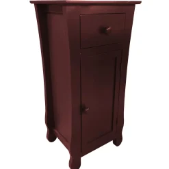 Clearance Theodore Dark Brown 1-Drawer Cabinet End Table, 29 Bargain Sale Coffee & End Tables