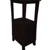 Hot Theodore Dark Brown 2-Drawer Thick Leg Accent Table, 29.5 Less Expensive Accent Tables