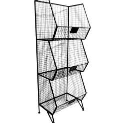 New 3-Tier Mesh Shelf Online Discount Baker'S Racks & Bar Carts
