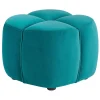 Best Tracey Boyd Teal Ottoman Gift Selection Ottomans & Poufs