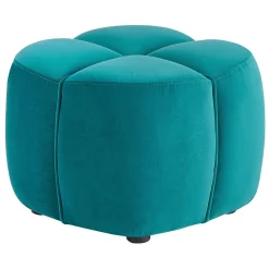 Best Tracey Boyd Teal Ottoman Gift Selection Ottomans & Poufs