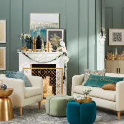 Best Tracey Boyd Teal Ottoman Gift Selection Ottomans & Poufs
