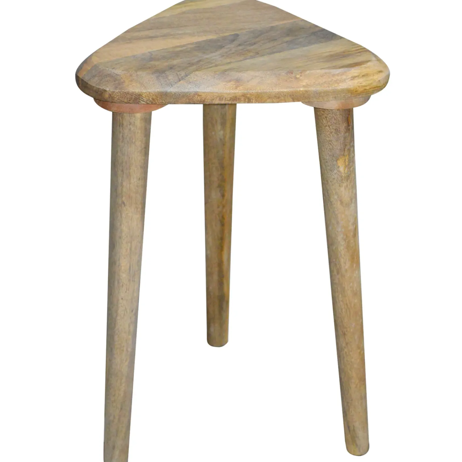 Triangle Mango Wood Side Table Premium Accent Tables