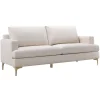 Clearance Tribeca Ivory Upholstered Sofa Opening Sales Sofas & Settees & Loveseats