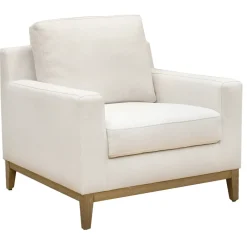 New Ty Pennington Knox Upholstered Wooden Accent Chair Discount Accent Chairs