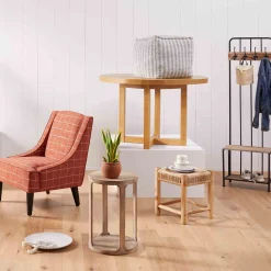 New Ty Pennington Newport Wooden Cutout Accent Table Discount Online Accent Tables