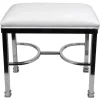 Discount Vanity Bench Chanel Chrome White Gift Selection Stools & Benches
