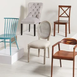 Best Velvet Grey Tufted Ring Back Dining Chair Discount Online Dining Chairs & Benches