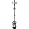 Outlet Victorian Style Metal Coat Rack With Black Finish, 73 Flash Sale Baker'S Racks & Bar Carts