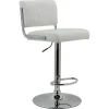 Online Warren White Faux Leather Adjustable Barstool Less Expensive Dining Chairs & Benches