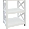 New White 2-Tier Xavier Accent Table, 26 Opening Sales Accent Tables
